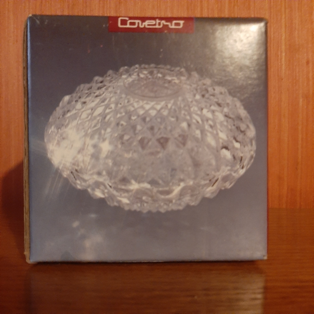 Vintage Co.Vetro Diamante, Crystal Trinket Box
